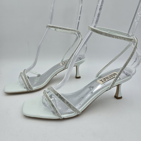 Badgley Mischka Ultra Kitten Heels, Soft Blue Radiance, Women's 6.5 - Picture 4 of 13